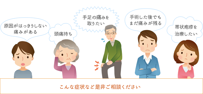 こんな症状など是非ご相談ください