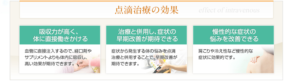 点滴治療の効果